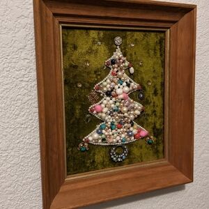 Costume Jewelry Christmas Tree Art